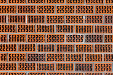 Brick wall. Old orange brick wall background