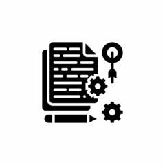 Content Management icon in vector. Logotype