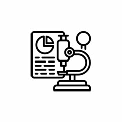 Market Research icon in vector. Logotype