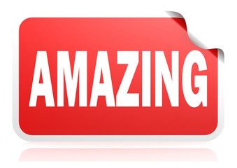 Amazing red square banner