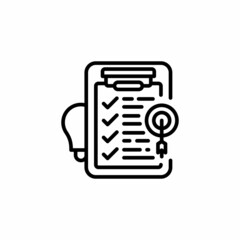 Planning icon in vector. Logotype