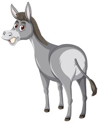 Donkey animal cartoon character