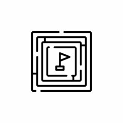 Maze Labyrinth icon in vector. Logotype