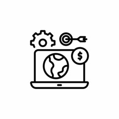 Online Business icon in vector. Logotype