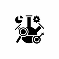 Research icon in vector. Logotype