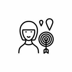 Fototapeta premium Location Based Targeting icon in vector. Logotype
