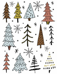 Sets of Christmas tree collections