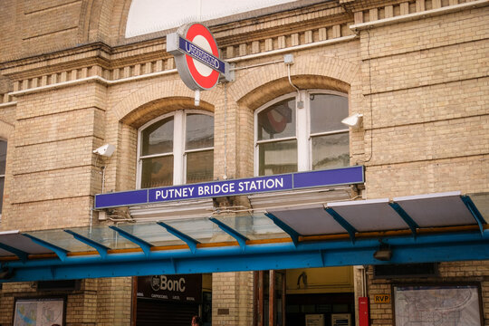London- Putney Bridge Underground station in south west London