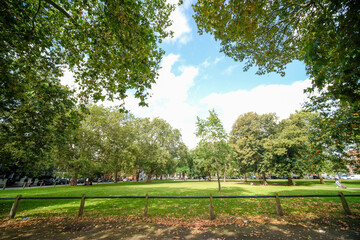 London- Parsons Green, a public open green space which the area and London underground station is names after.  