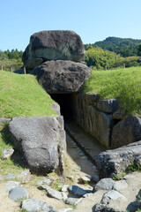 石舞台古墳　入口　奈良県明日香村