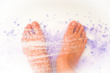 Fototapeta premium Sea salt for bath