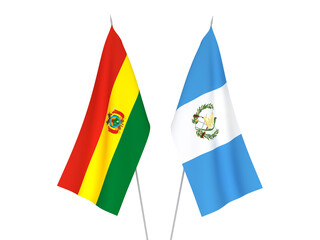 Bolivia and Republic of Guatemala flags