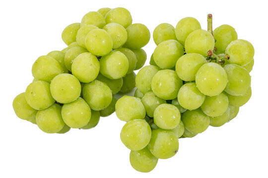 Shine Muscat Grape isolated on white background.