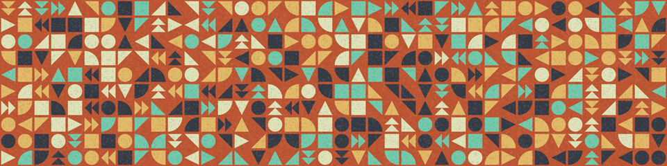 Abstract Geometric Pattern generative computational art illustration