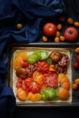 Colorful Tomato tart