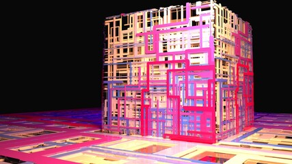 Abstract background made in 3d