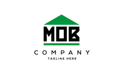 MOB creative three latter logo design