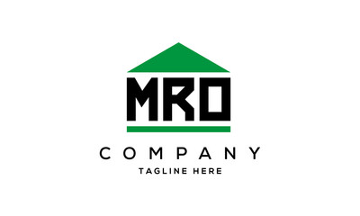 MRO creative three latter logo design - obrazy, fototapety, plakaty