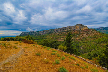 Naklejka premium autumn in the mountains