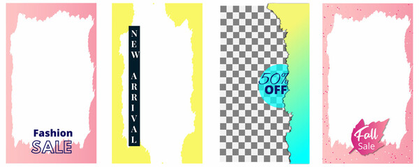 Fototapeta premium Social media story post design