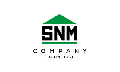 Fototapeta premium SNM creative three latter logo design