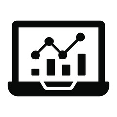 seo monitoring glyph design, SEO and web flat design for mobile concepts and web apps. Collection of modern infographic logo and pictogram.