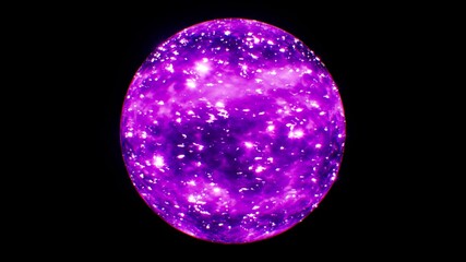 Burning Purple Fire Sphere Orb
