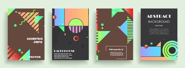 Modern abstract covers set, Modern colorful wave liquid flow poster. Cool gradient shapes composition, vector covers design.	