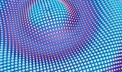 Fototapeta premium 3d render of gradient geometric background design, modern geometric background design
