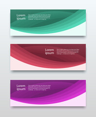Set of Vector flyer templates. Futuristic background with copy space for inspirational and encouraging thoughts