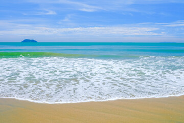 Tropical beach blue sky at Koh Phayam Island of Ranong,Thailand