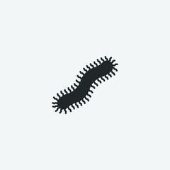 Centipede vector icon illustration sign
