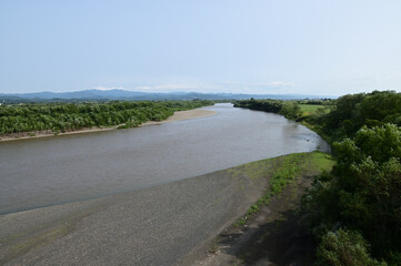 滝川付近の石狩川風景