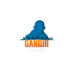 2nd October- gandhi jayanti vector  illustration.