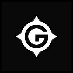 G Compass logo vector image