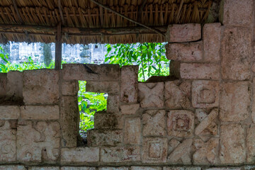 Wall with the game tic-tac-toe, Mexico