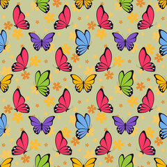 butterfly pattern color
