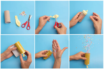 DIY paper cracker, paper craft, toilet roll recycle