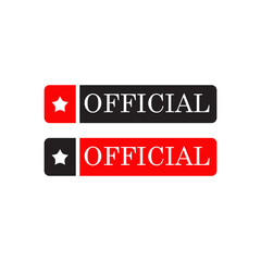 Official word text typography logo design