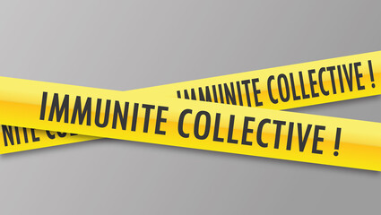 Logo immunité collective.