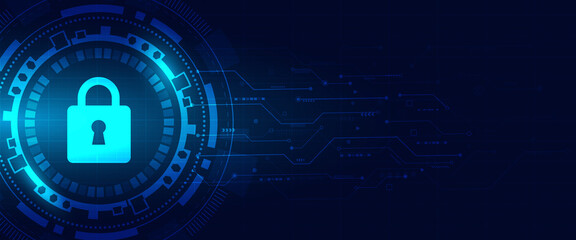 Security system.Cyber security concept.Abstractbackground.Protection information.