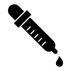  Vector Pipette Glyph Icon Design