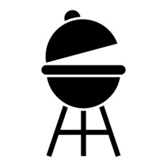 Vector Barbeque Glyph Icon Design