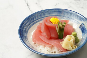 Japanese tuna rice bowl