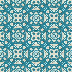 Two colors seamless abstract shape. Simple pattern ornament background