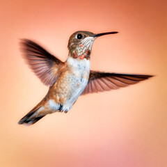 Naklejka premium Rufous Hummingbird (Selasphorus rufus)