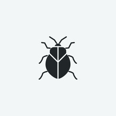 Sting_bug vector icon illustration sign