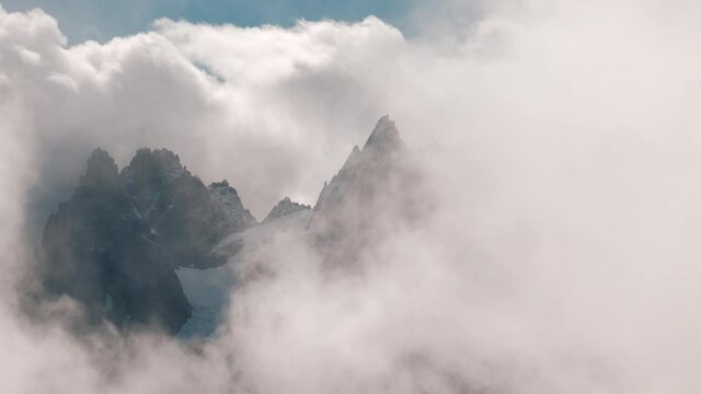 cinematic footage of  mountains in the alps