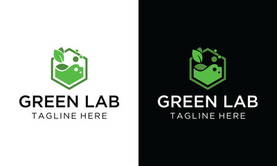 natural lab logo designs concept, science and medicine creative symbol, eco lab logo template