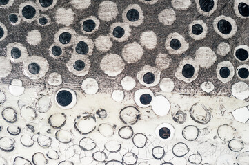 Pattern of multicolor abstract acrylic contemporary art craquelure texture